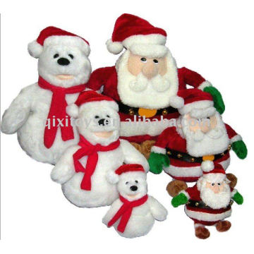 Muñeco de peluche de Navidad de felpa suave 2011 y Papá Noel 2011